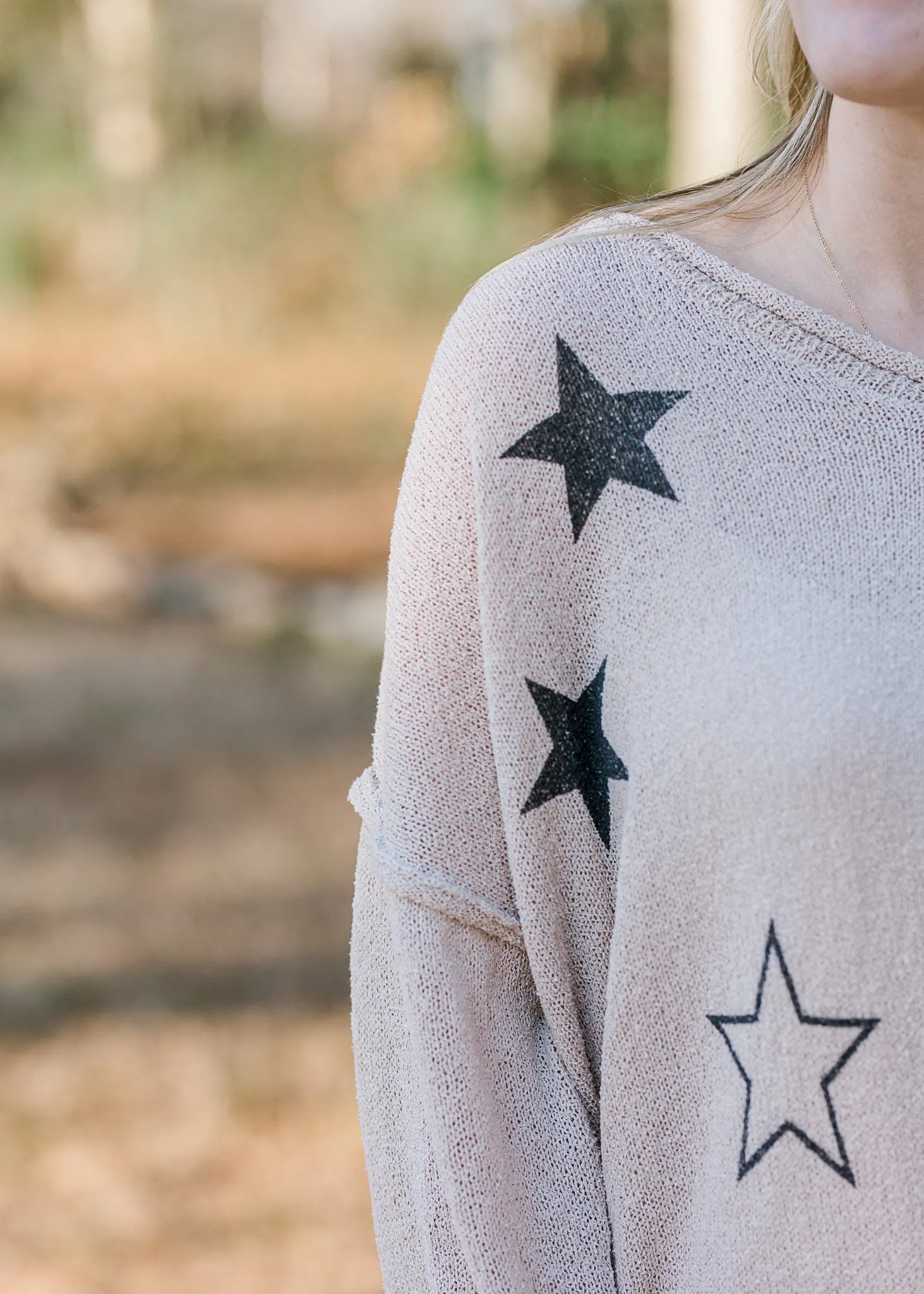 X Khaki Star Sweater