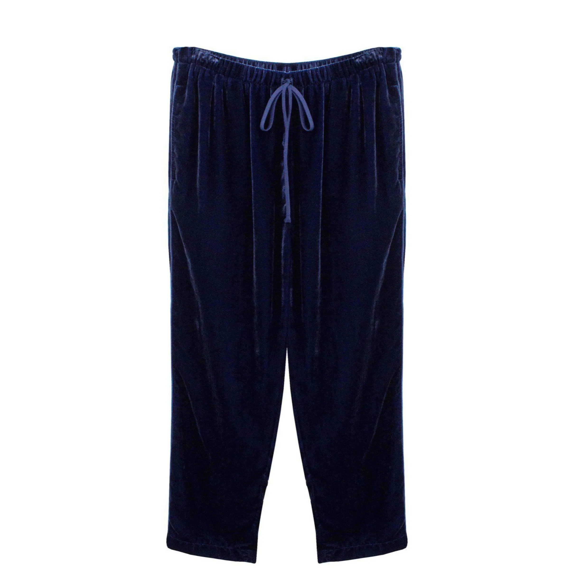 XIRENA Blue Dash Velvet Pants NWT