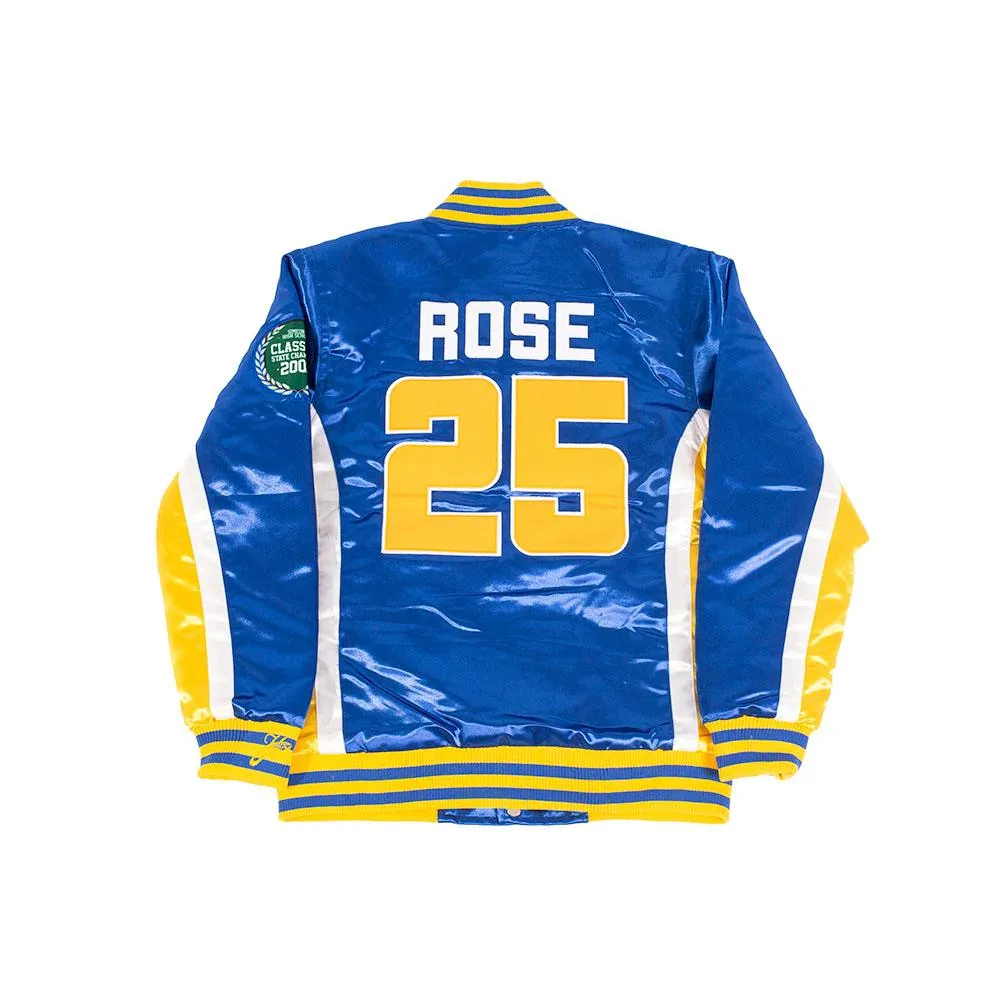 YOUTH DERRICK ROSE SIMEON HIGH SCHOOL SATIN JACKET (BLUE)