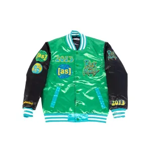 YOUTH RICK AND MORTY SATIN JACKET (GREEN)