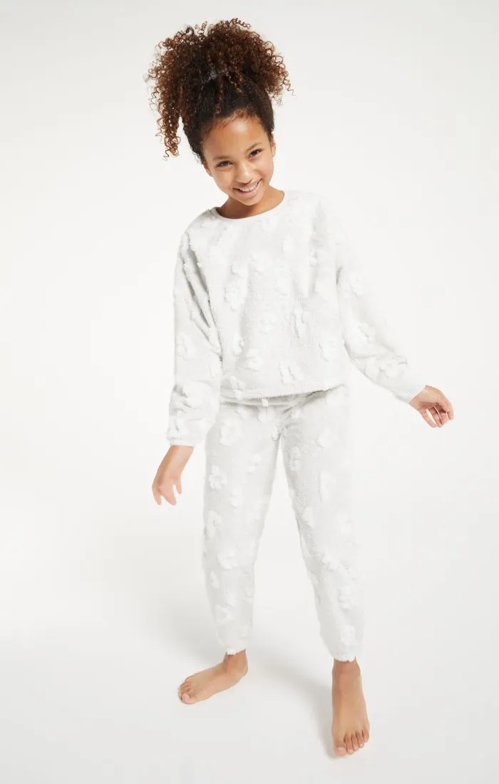 Z Supply Girls Chill Plush Leo Jogger - Heather Grey