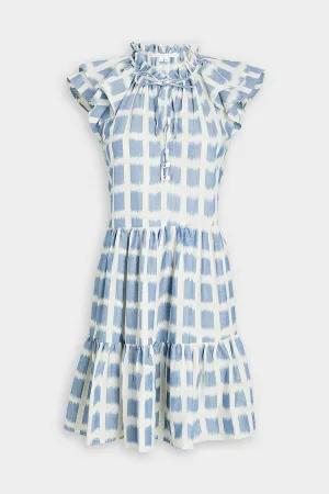 Zee Ikat Dress in Ecru Multi