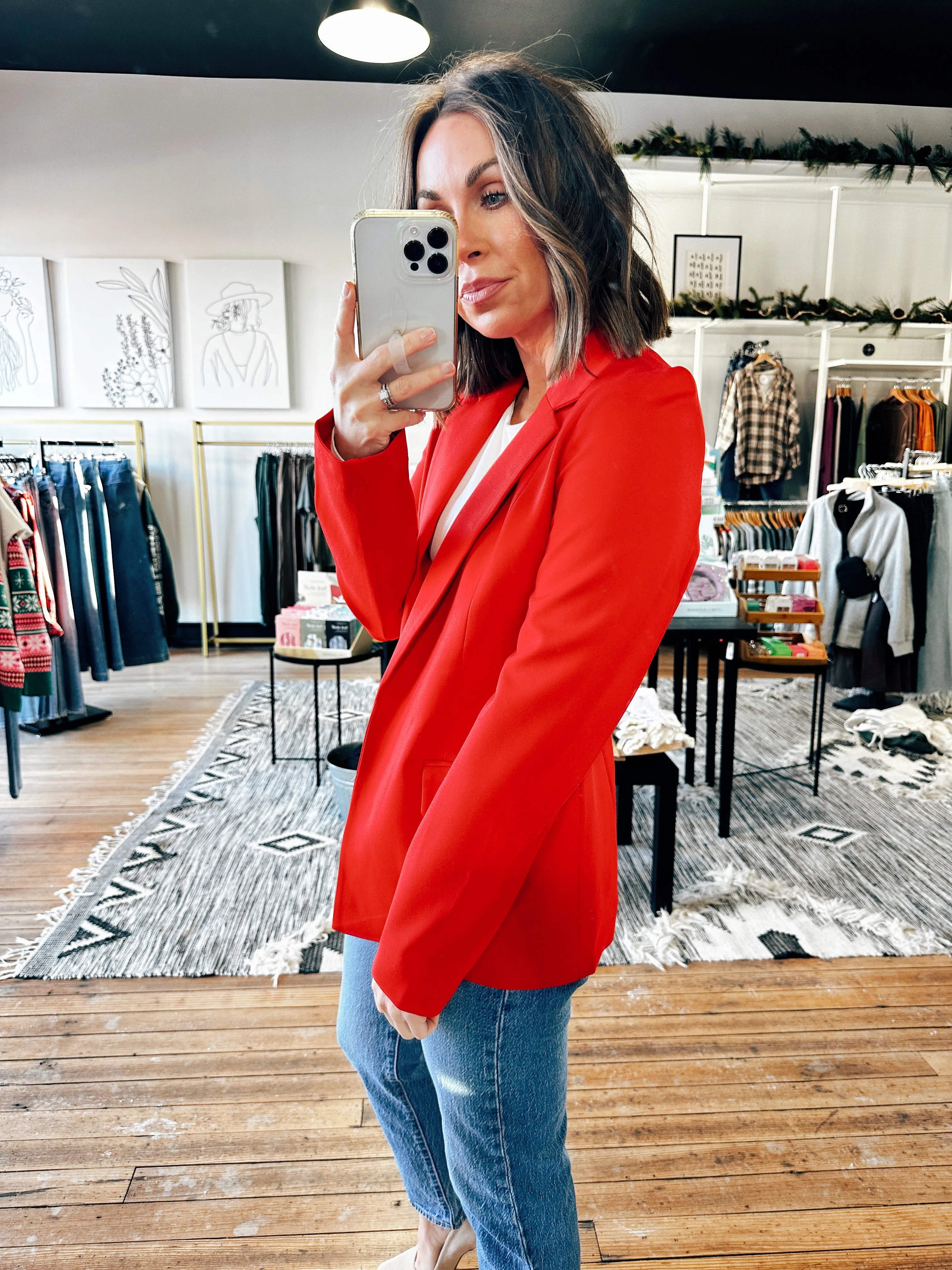 Zoe Knit Sleeve Blazer- 2 Colors