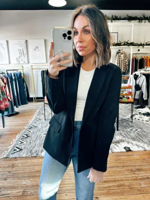 Zoe Knit Sleeve Blazer- 2 Colors
